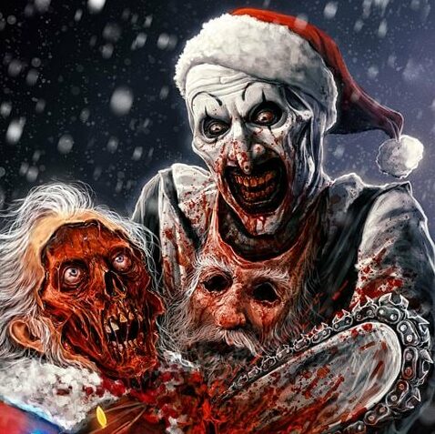 L'affiche terrifier 3, le film interdit au moins de 18 ans